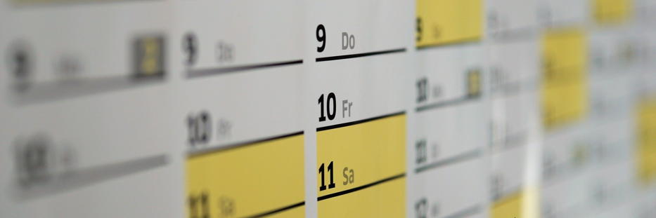 calendar banner